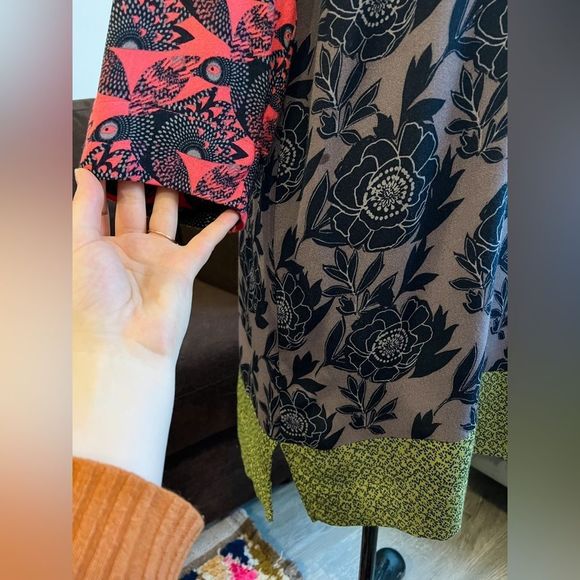 🌺Whitestuff🌺 Mixed Print Shift Dress / Size EU 42 - US 12 - Picture 4 of 7